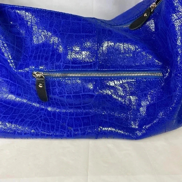 LOLA BERNARD-NEW INDIGO Blue LTR LG. Satchel - Picture 3 of 6